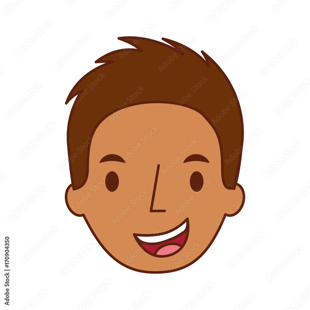 man avatar face male smiling image vector illustration man avatar face male smiling image vector illustration