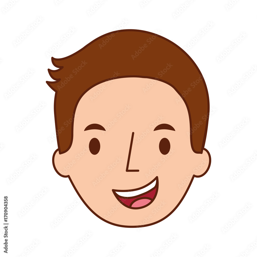 man avatar face male smiling image vector illustration man avatar face male smiling image vector illustration