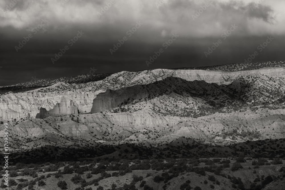 Storm over the Sangre De Cristo mountains, New Mexico