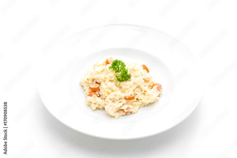 risotto with sausage