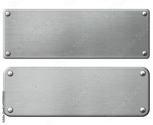 metal plates set with rivet...