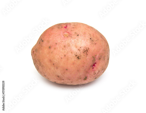 potatoes on a white background