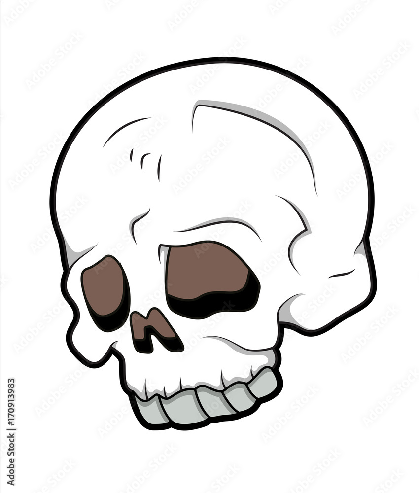 Simple Skull Drawing