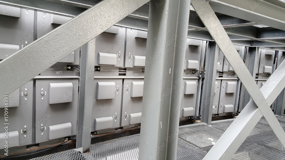 Obraz premium back side of RGB Light Emitting Diodes screen panel