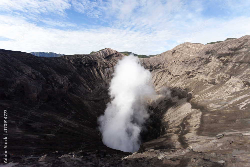 Sunrise over Mount. Bromo at Bromo tengger semeru national park, East Java, Indonesia