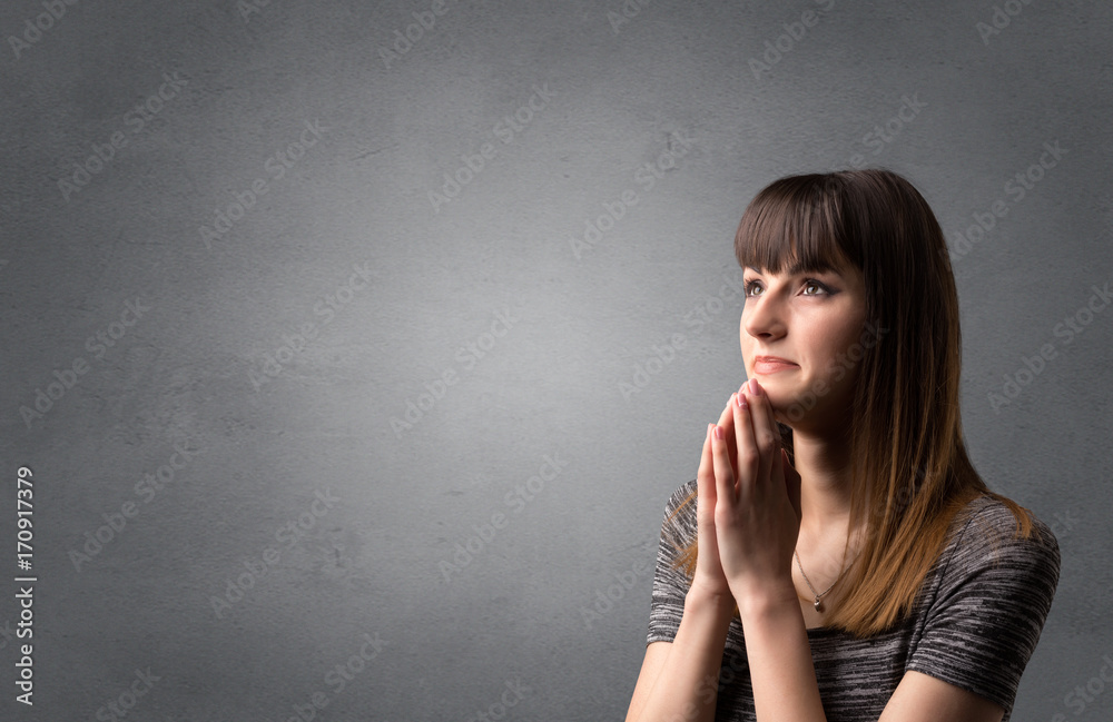 Praying girl Praying girl