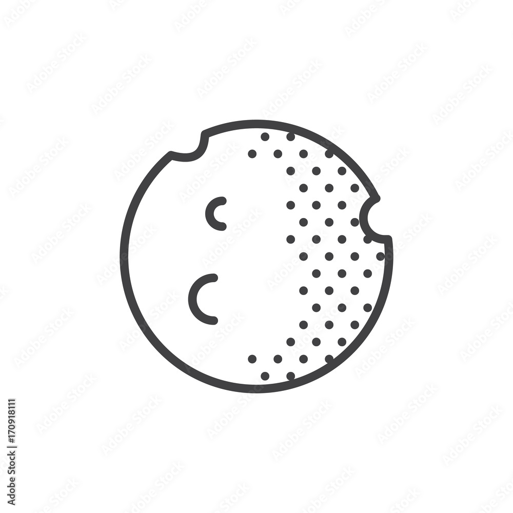 Moon planet line icon, outline vector sign, linear style pictogram isolated on white. Astrology symbol, logo illustration. Editable stroke. Moon planet line icon, outline vector sign, linear style pictogram isolated on white. Astrology symbol, logo illustration. Editable stroke.