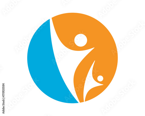 circle gestalt human shape figure character icon image vector
