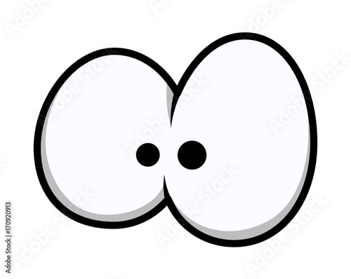 Scared Comic Eye Drawing