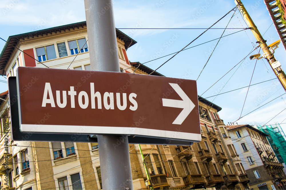 Fototapeta premium Schild 223 - Autohaus