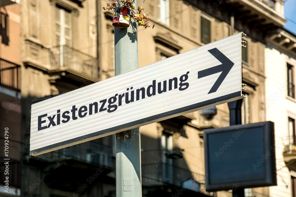 Schild 219 - Existenzgründung