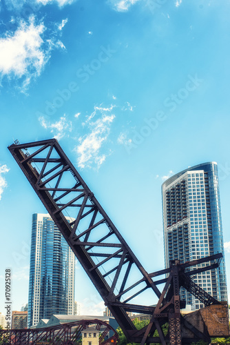 Kinzie Street Railroad Bridge, Chicago photo