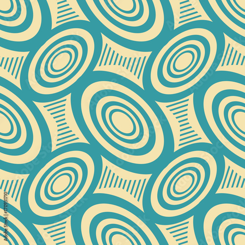 Abstract seamless geometric pattern in retro style