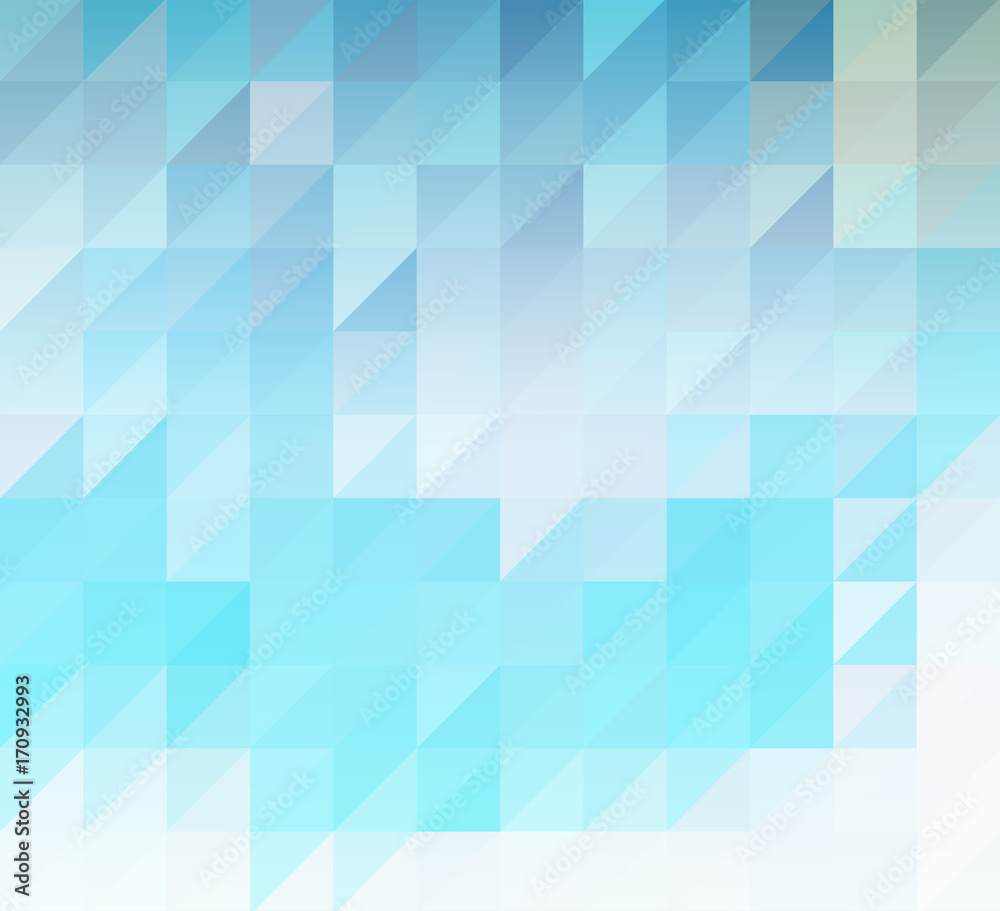 Fototapeta premium Abstract background of Blue triangles