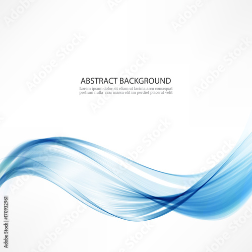 Abstract vector background.Waves and a blue line.