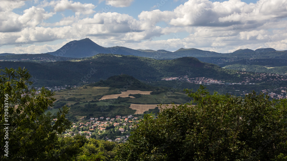 the plateau of Gergovie, in Auvergne, place of a victorious battle of the Gauls on the Romans in the first century BC