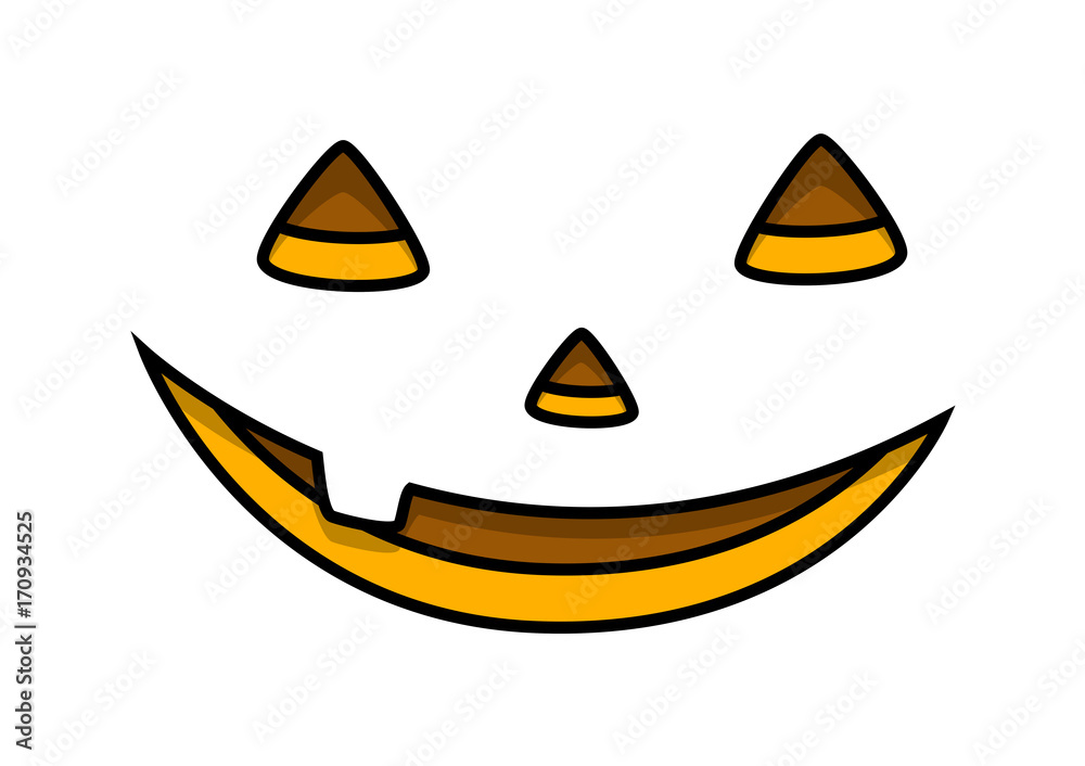 Happy Jack-O-Lantern Face Expression Happy Jack-O-Lantern Face Expression