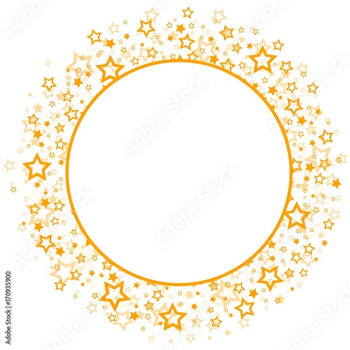 Round frame with stars.