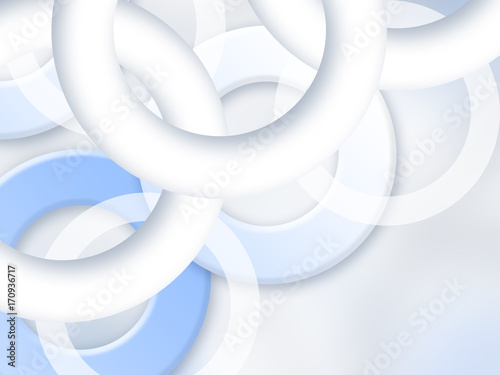 Abstract soft blue circles background