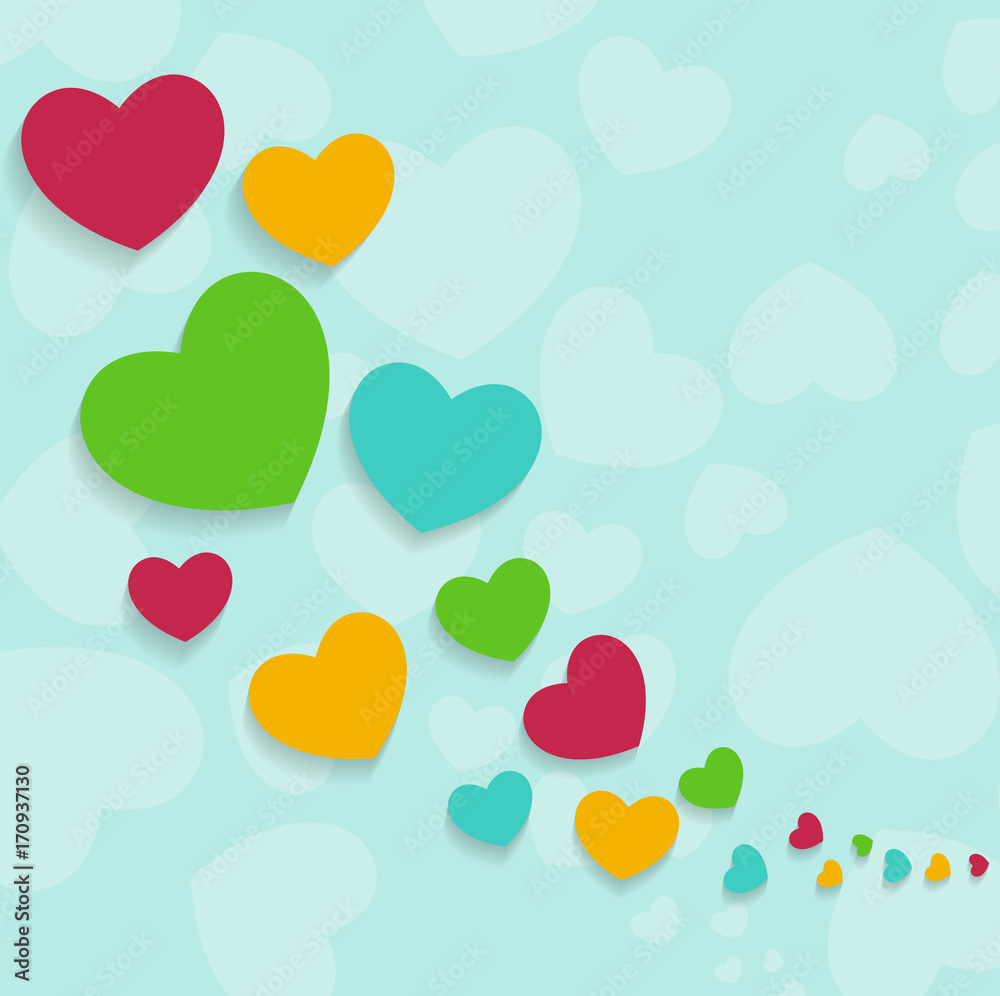 Valentine's Day Hearts Background