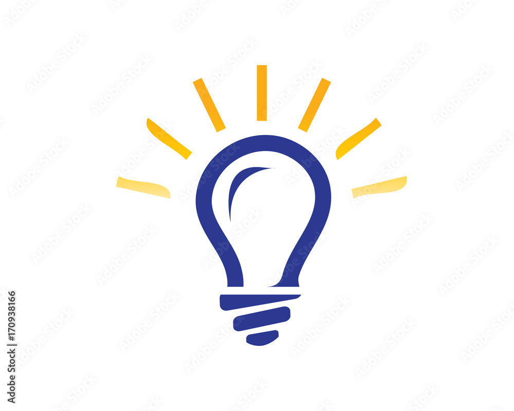 light bulb with rays illustration, icon design, isolated on white background. light bulb with rays illustration, icon design, isolated on white background.