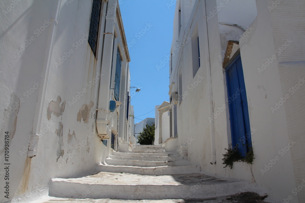 Naklejka premium Dorf Pyrgos auf Tinos