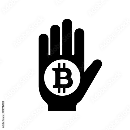 bitcoin icon (hand)
