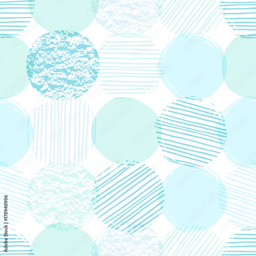 Abstract geometric seamless pattern with circles. Abstract geometric seamless pattern with circles.