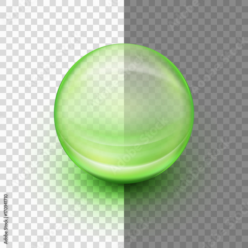 Transparent soft gel capsule. EPS 10