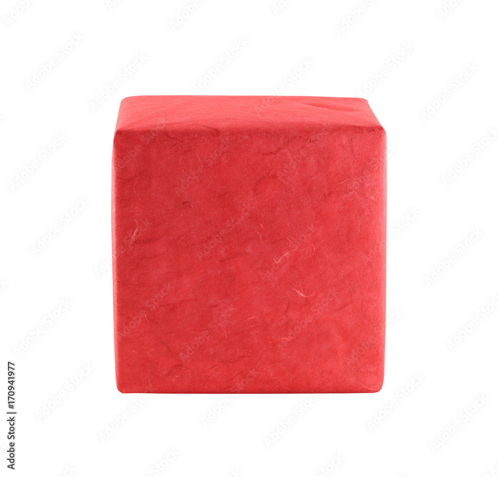 Red gift box isolated on white background. Red gift box isolated on white background.