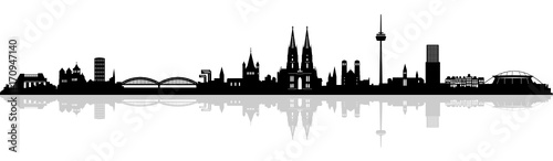 Obraz na płótnie Skyline Köln w salonie