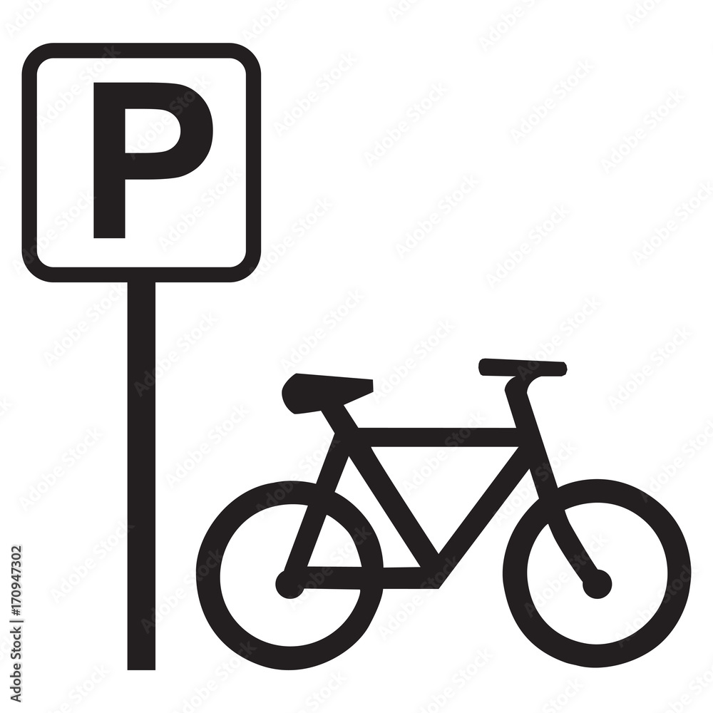 bicycle parking Icon bicycle parking Icon