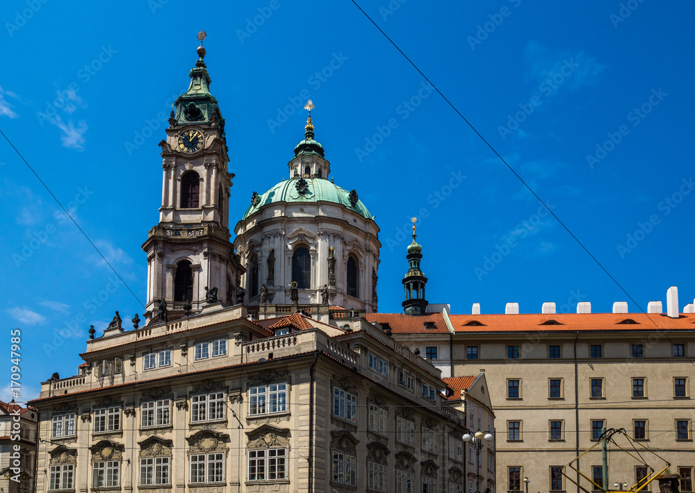 Fototapeta premium Church of Saint Nicholas in Prague, Czech Republic