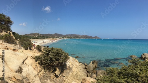 Fototapeta Naklejka Na Ścianę i Meble -  spiaggia di simius a villasimius in sardegna,italia