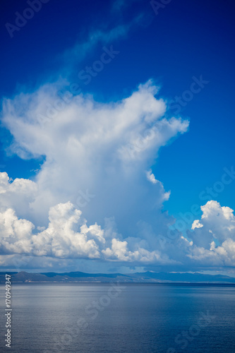 Clouds above the sea