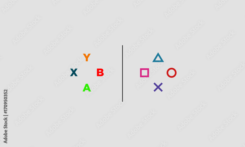 Game Console War Concept Game Console War Concept