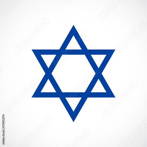 Magen David vector star icon