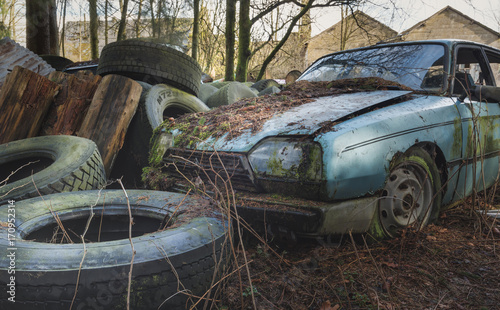 Old Blue Car photo