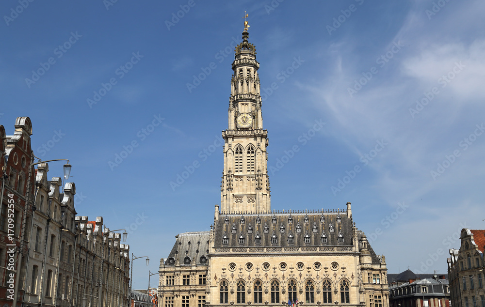 Town hall and belfry of Arras, France