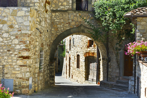 Naklejki na drzwi Ulica z Archway we Włoszech