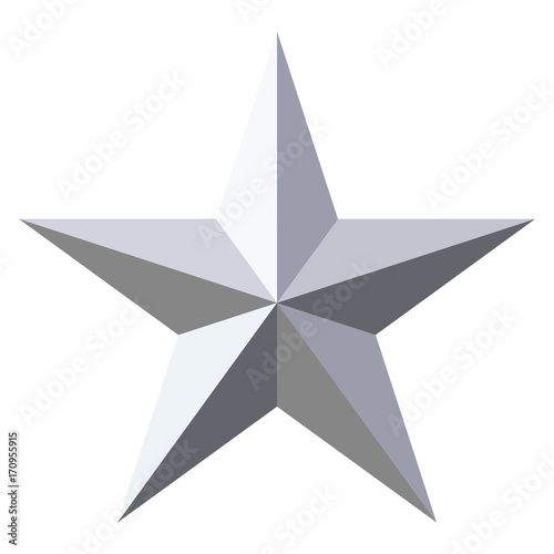 vector silver star
