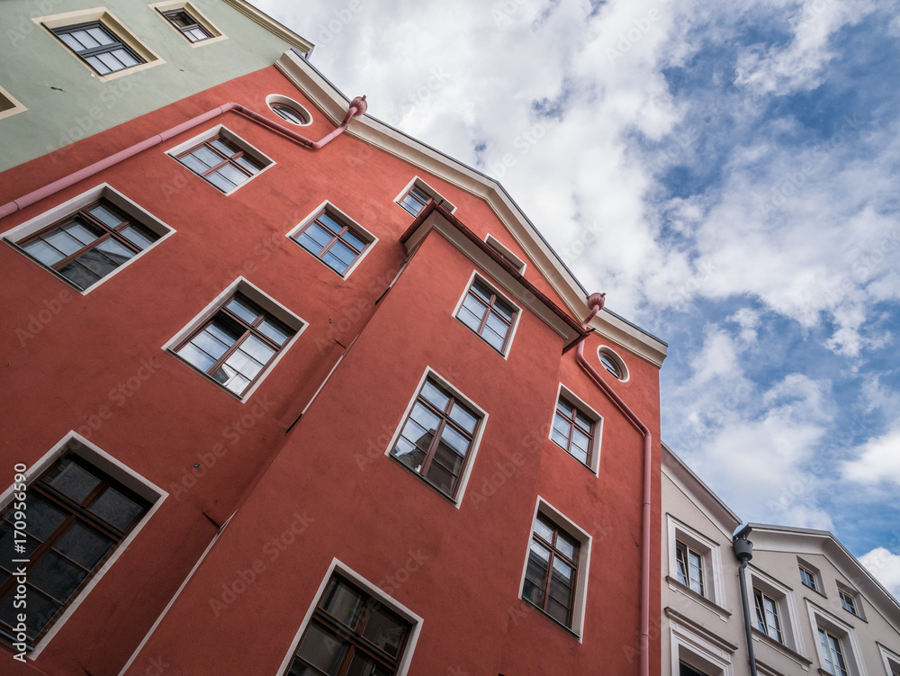 The old buildings in city Innsbruck, Austria The old buildings in city Innsbruck, Austria
