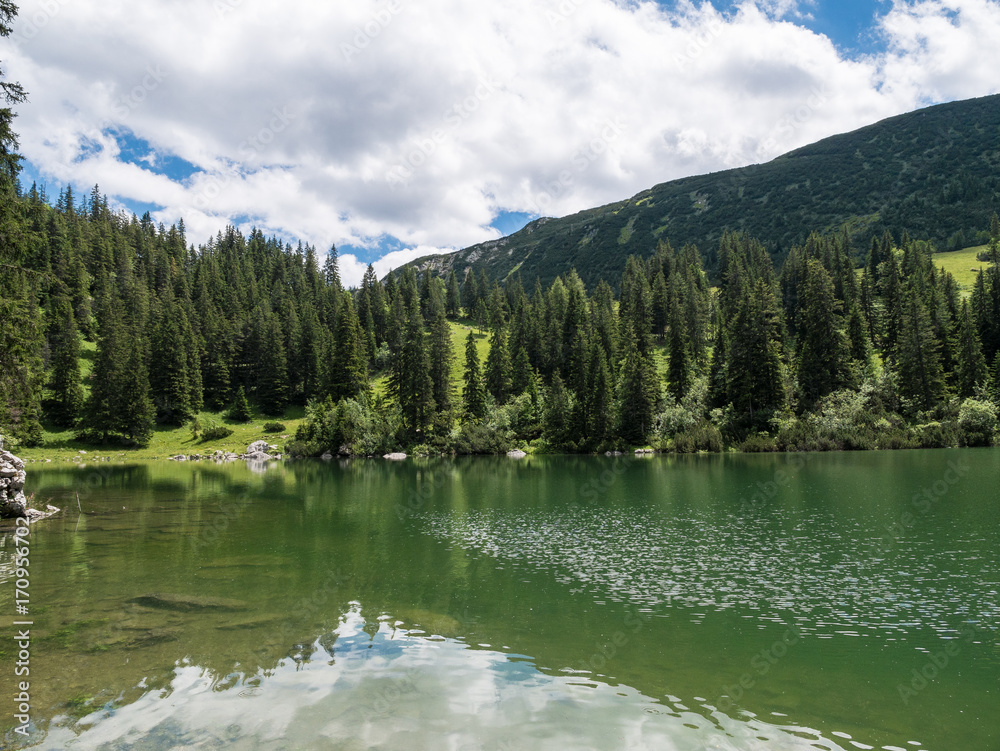 The mountain lake Soinsee in Tyrol, Bavaria