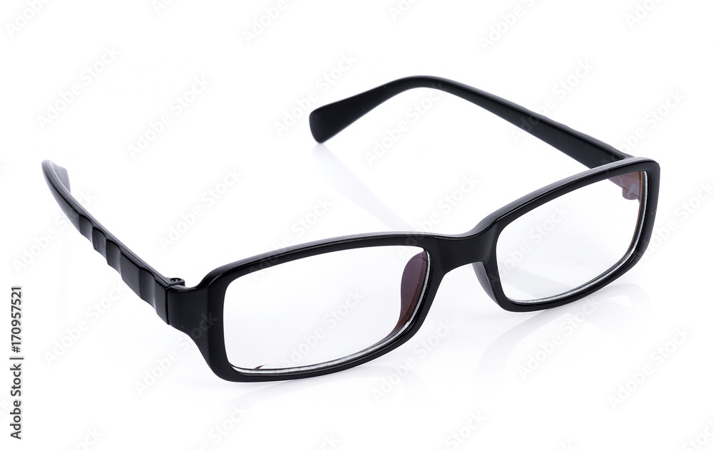 Black Eye Glasses Isolated on White background Black Eye Glasses Isolated on White background