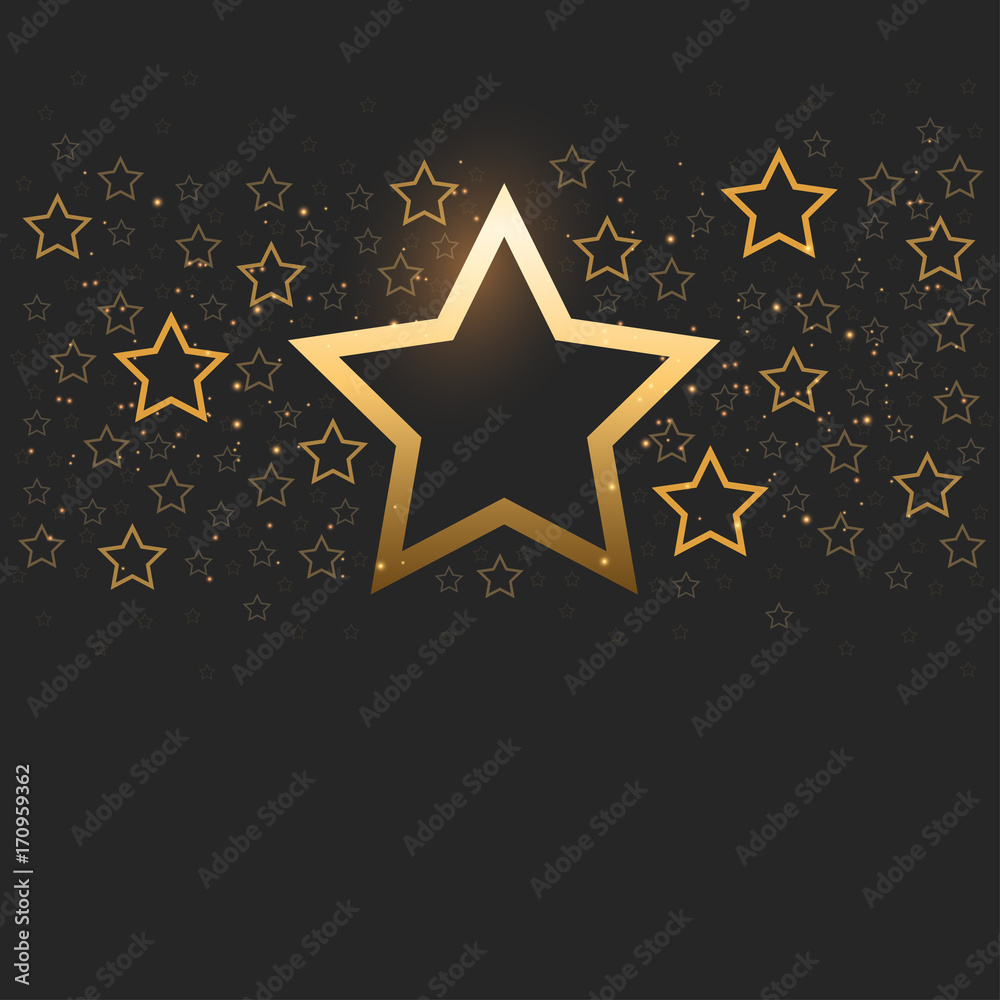 Obraz premium Gold star background
