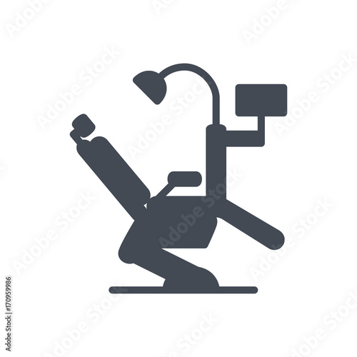 dentist silhouette icon dental chair