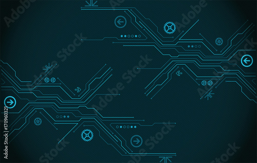 Abstract technology circuit board. Communication concept