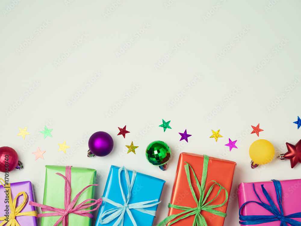 Christmas colorful gift boxes Christmas colorful gift boxes