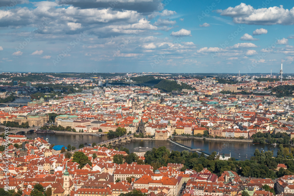 Panoramic view of Prague Czech Republic