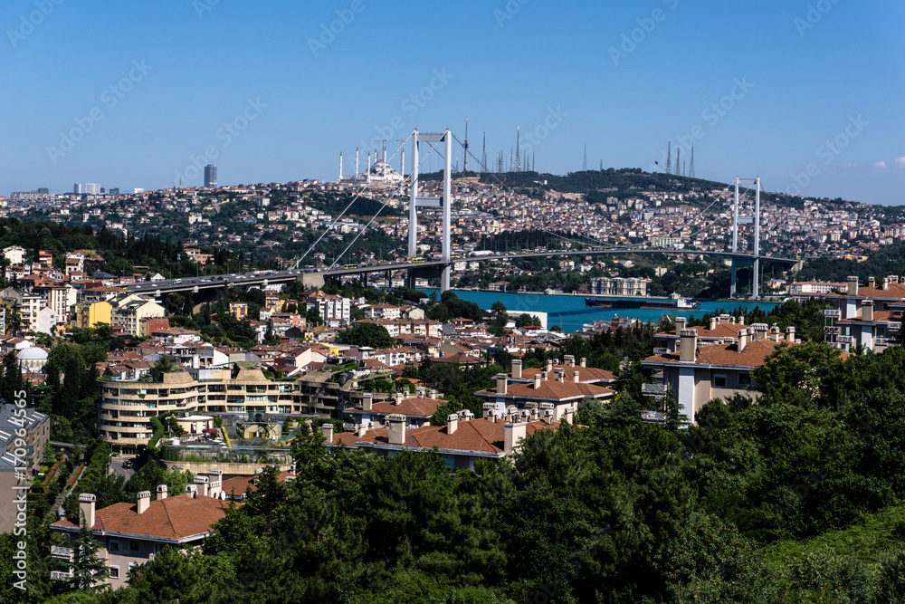 Istanbul - Brücke der märtyrer des 15. juli Panorama